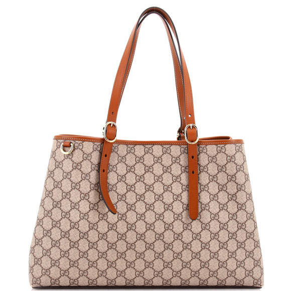 Gucci Large Emblem Tote GG Coated Canvas - Picture 1 of 7